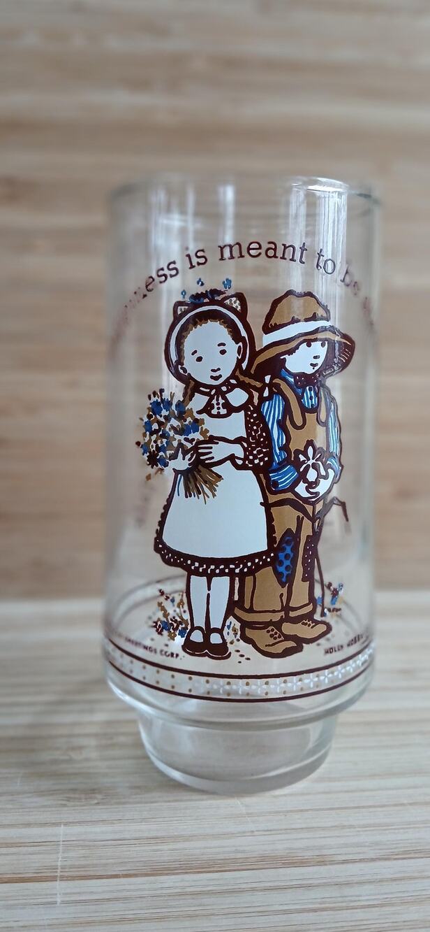 Holly Hobbie Drinking Glass Coca-Cola Limited Edition nostalgia gift birthday